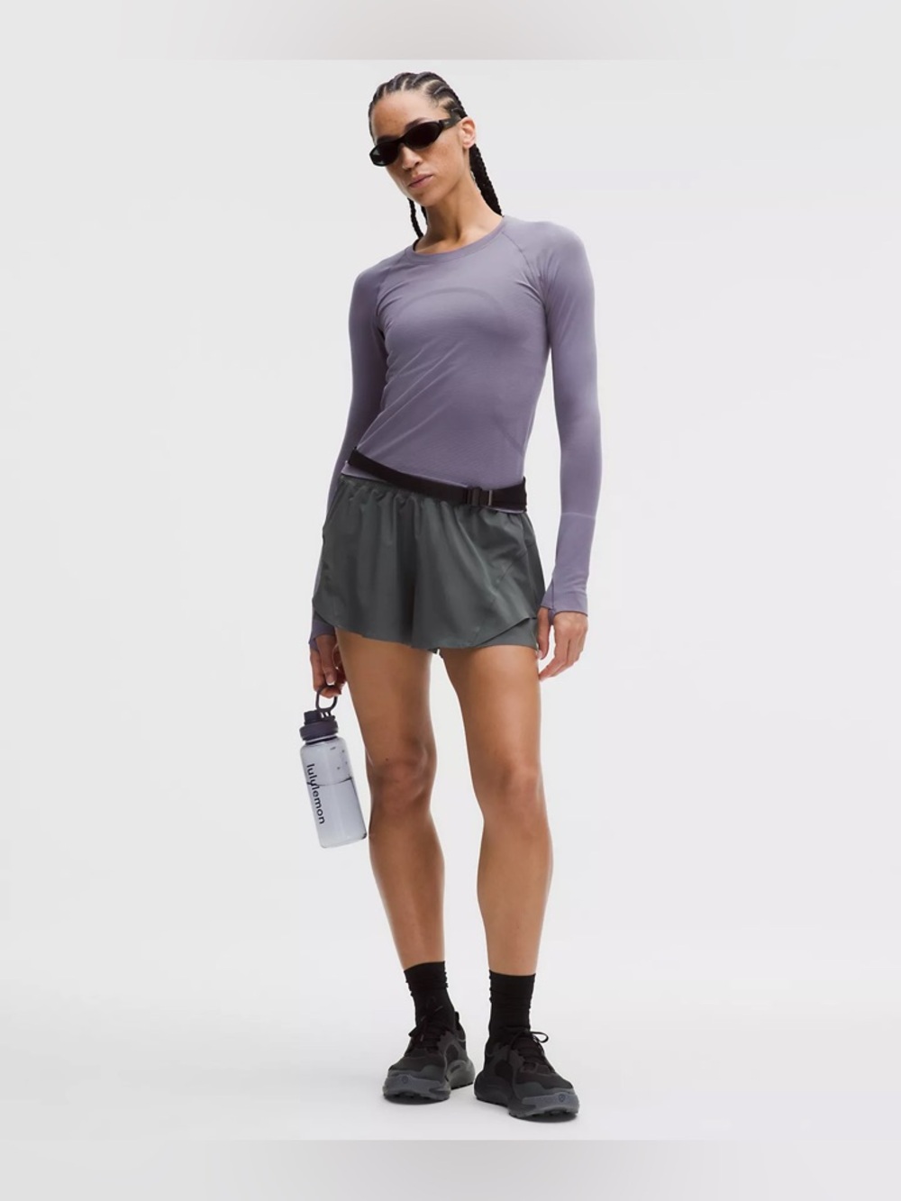 Lululemon Swiftly Tech Long Sleeve Shirt 2.0 Race Length size 6 Grape Mist GMST